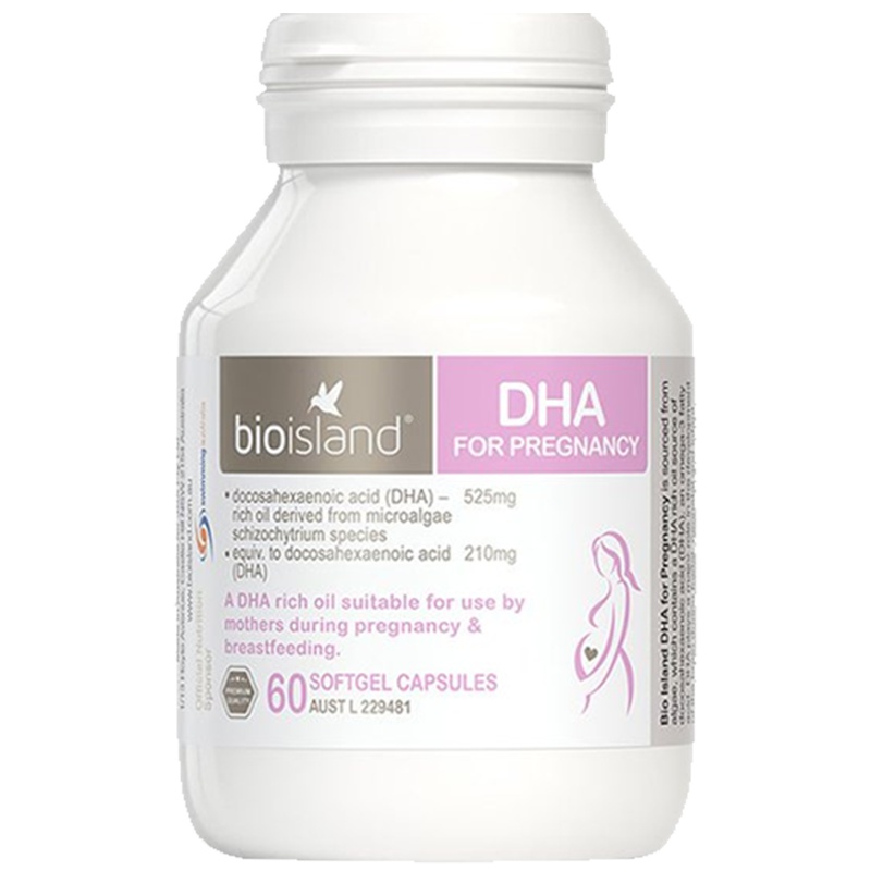 Bioisland佰澳朗德澳大利亚原装进口孕妇专用海藻油软胶囊 藻类60粒 1瓶装