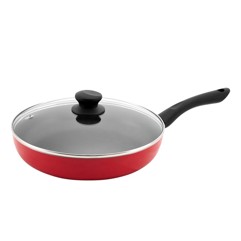 爱仕达(ASD) 26CM新不粘靓彩煎锅 平底锅不粘锅煎锅炒锅 可煎蛋煎饼煎牛排 有锅盖 WG8126