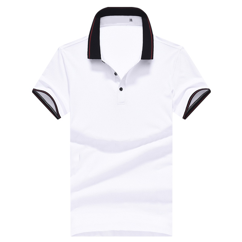 袋鼠(DAISHU) 2019夏季新品 中青年男士纯色简约休闲翻领短袖t恤 DS0318301