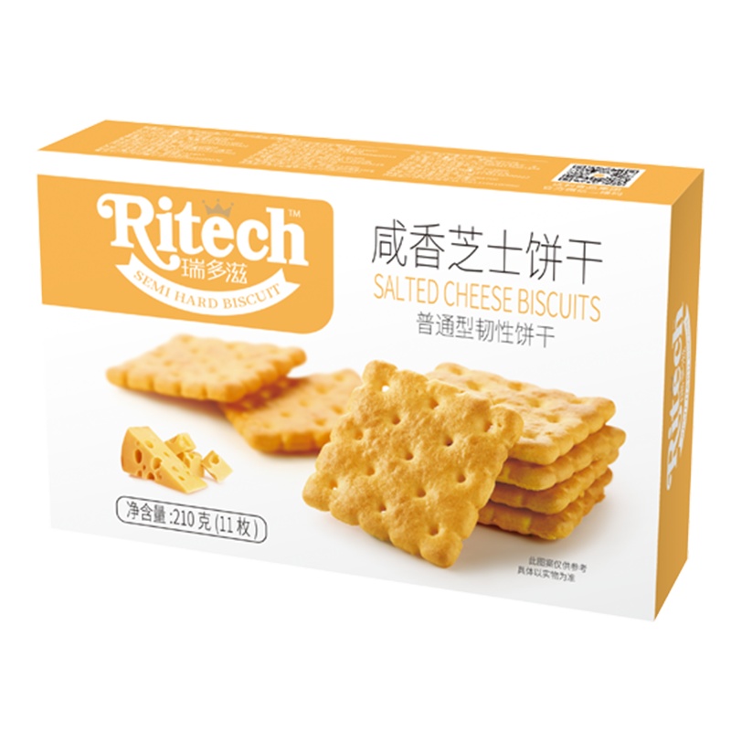 好吃点 瑞多滋 咸味芝士210g 零食休闲饼干