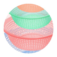 企购优品 塑料筛子沥水篮中号家用洗菜篮洗菜盆洗水果筛厨房加厚水果篮子 32mm