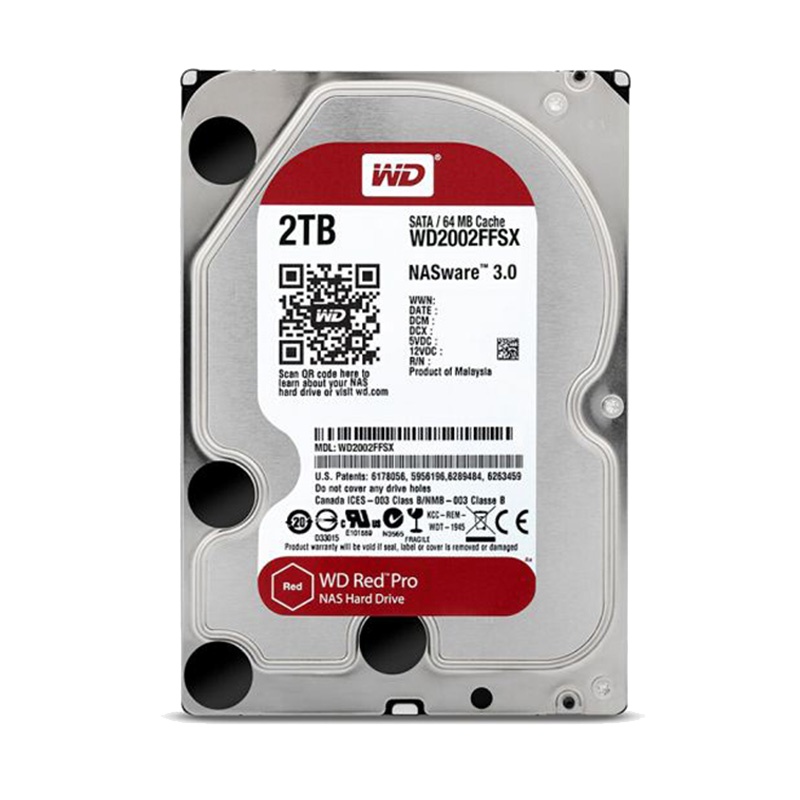 西部数据(WD)红盘Pro 2TB 网络储存硬盘(NAS硬盘/SATA6Gb/s/64M缓存/WD2002FFSX)