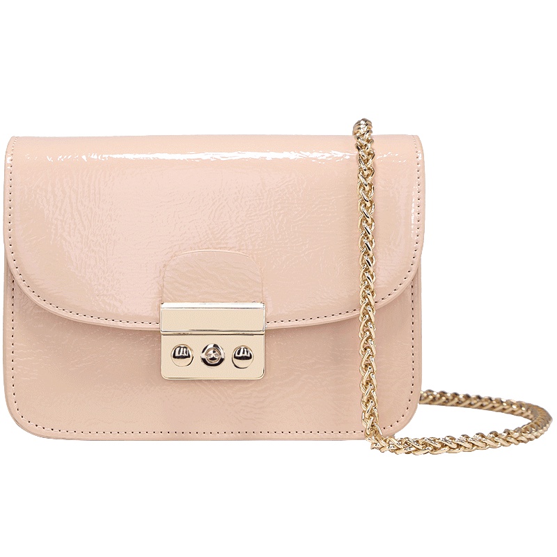 chic链条包包女2019韩版果冻小方包韩版百搭简约单肩斜挎包潮