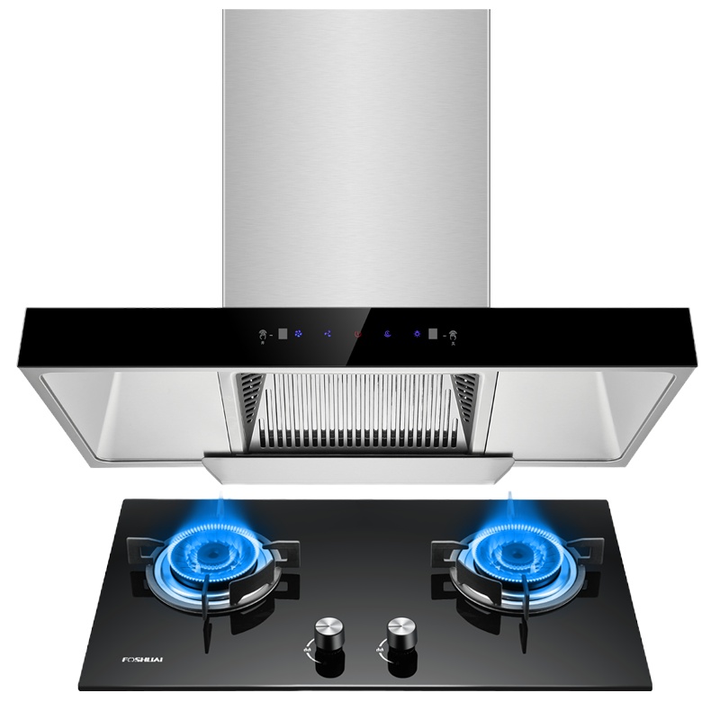 方帅(FOSHUAI)抽油烟机灶具套餐烟灶套餐A17+FS16智能挥手感应厨电欧式自清洗脱排吸油烟机灶具套装煤气灶天然气