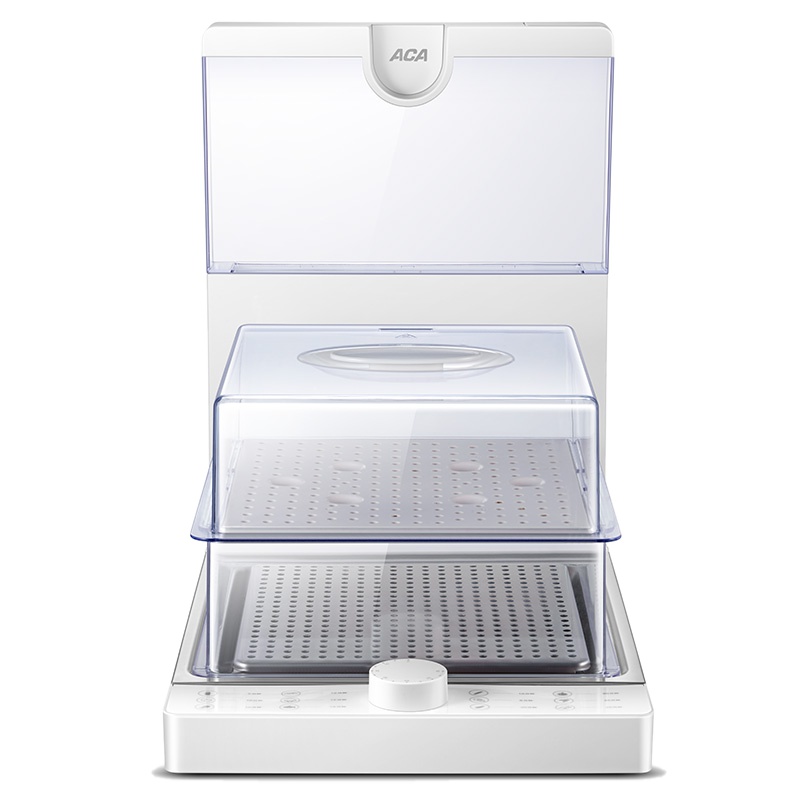 ACA家用折叠式便捷电蒸箱蒸包子蒸馒头两层大容量电蒸炉