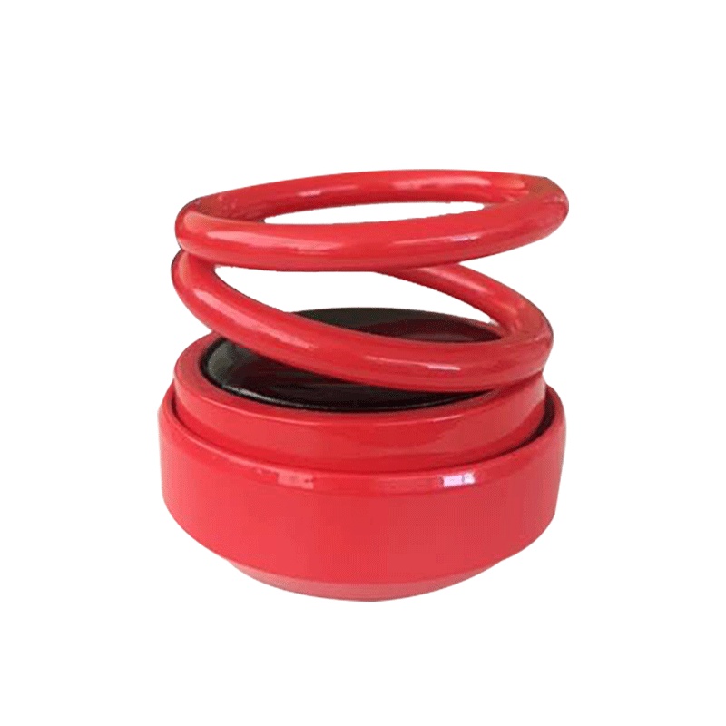 GREAT LIFE 太阳能车载香水座 双环悬浮车载固体香膏香水座 红色