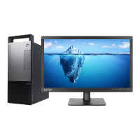 联想 T4900V I5/8400/8G/2T/256GSSD/2G独显 DVDRW 24 寸显示器 2T机械 单台装