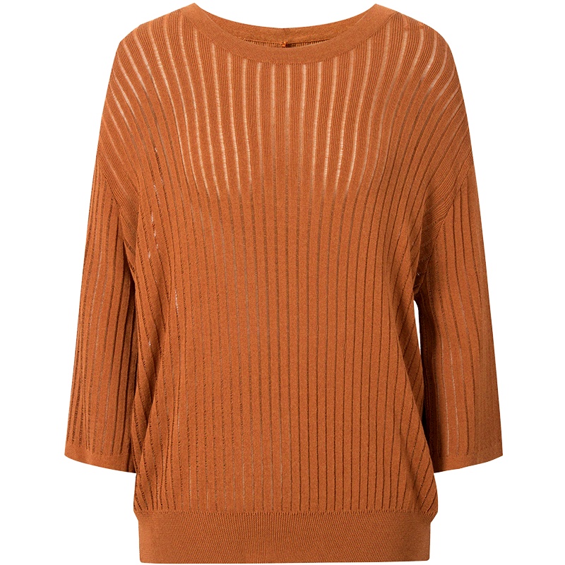 【商场同款】伊芙丽秋装新款长袖套头时尚打底衫针织衫