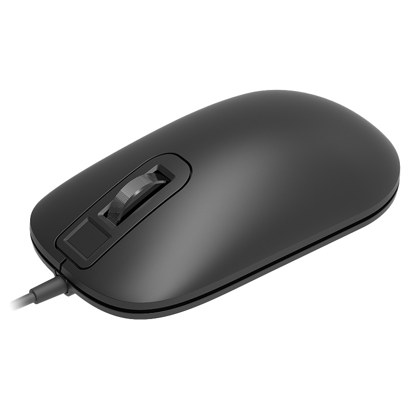 指思(Jesis)J1 光电 USB 指纹鼠标 1600dpi 黑色(铅黑)