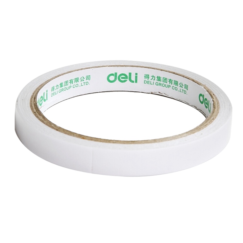 得力(deli)30404双面胶带强力固定高粘海棉纸胶带批发学生文具卷装 2卷/袋 10卷/20袋