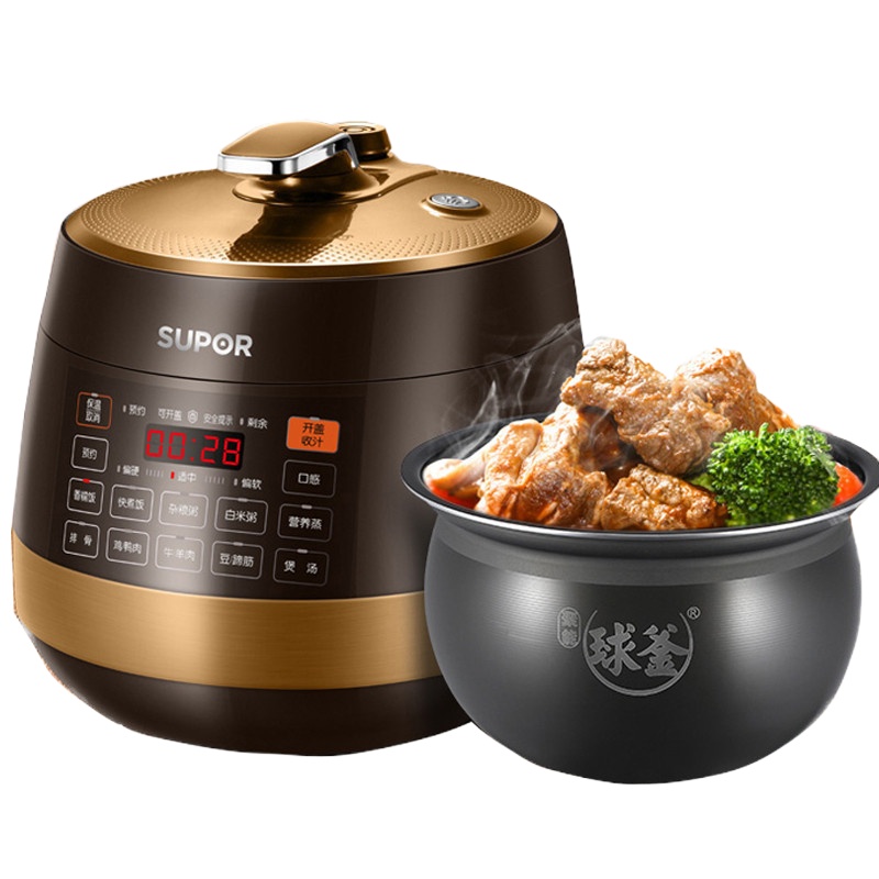 苏泊尔(SUPOR) 智能电压力锅 SY-60YC01Q 电脑控制球釜双胆6升家用多功能 高压锅