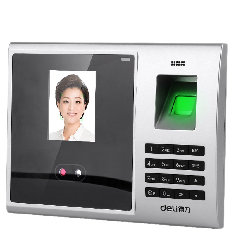 得力（deli） 考勤机 指纹机 打卡机 签到机 智能免软件 操作简单便捷 高速打卡机 3749