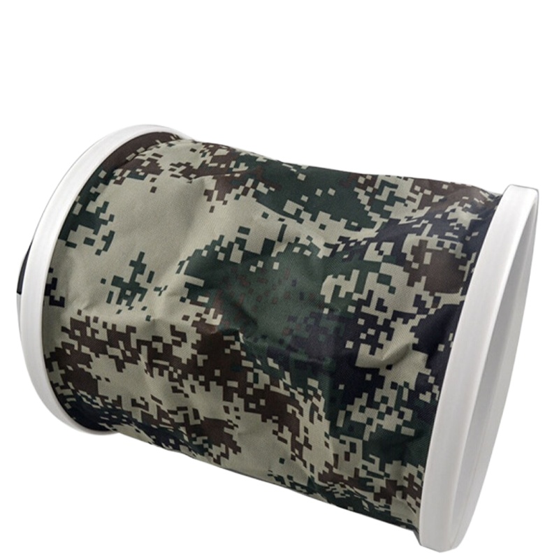 丛林狐 折叠水桶 便携式帆布应急户外野迷彩水桶