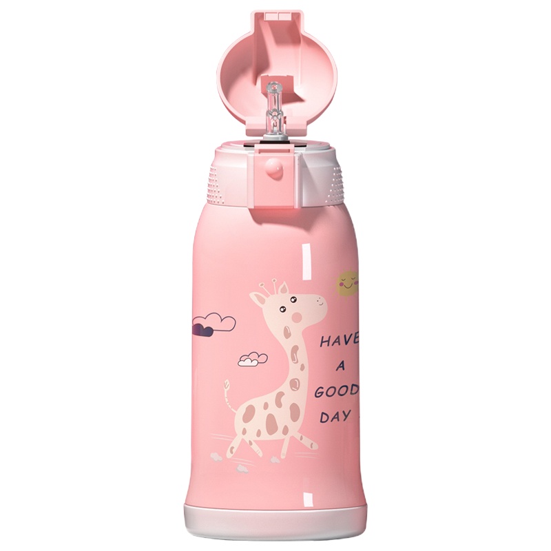 亲爱的/HOOMEY儿童保温杯带吸管两用小学生防摔便携水壶幼儿园男女宝宝杯子水杯