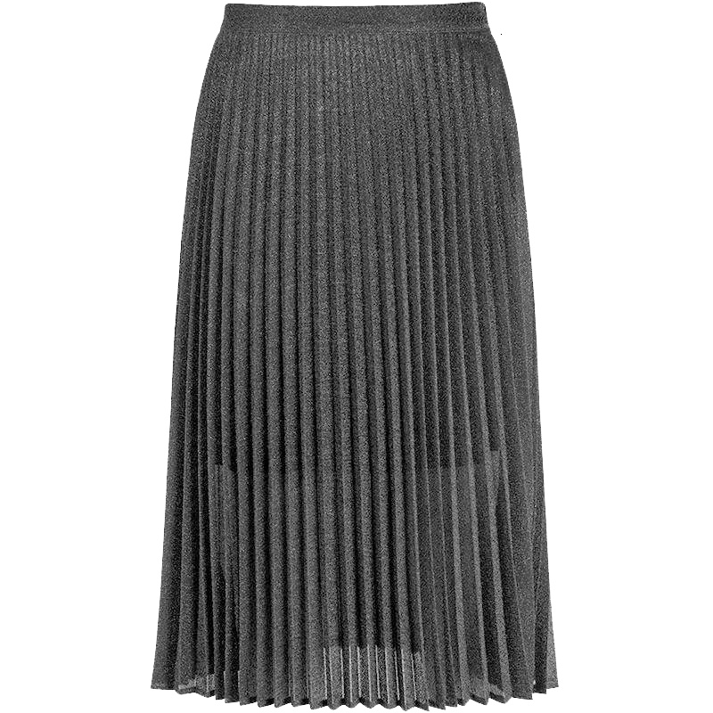 拉夏贝尔puella普埃拉夏季新显瘦网纱条纹中长款蓬蓬裙2T010917