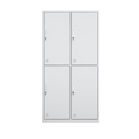 江莱四门更衣柜钢制铁皮员工柜储物柜放鞋柜子金属柜子