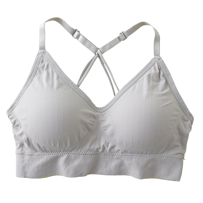 (两条装）交叉吊带抹胸 美背胸罩无痕内衣女瑜伽运动无钢圈抹胸