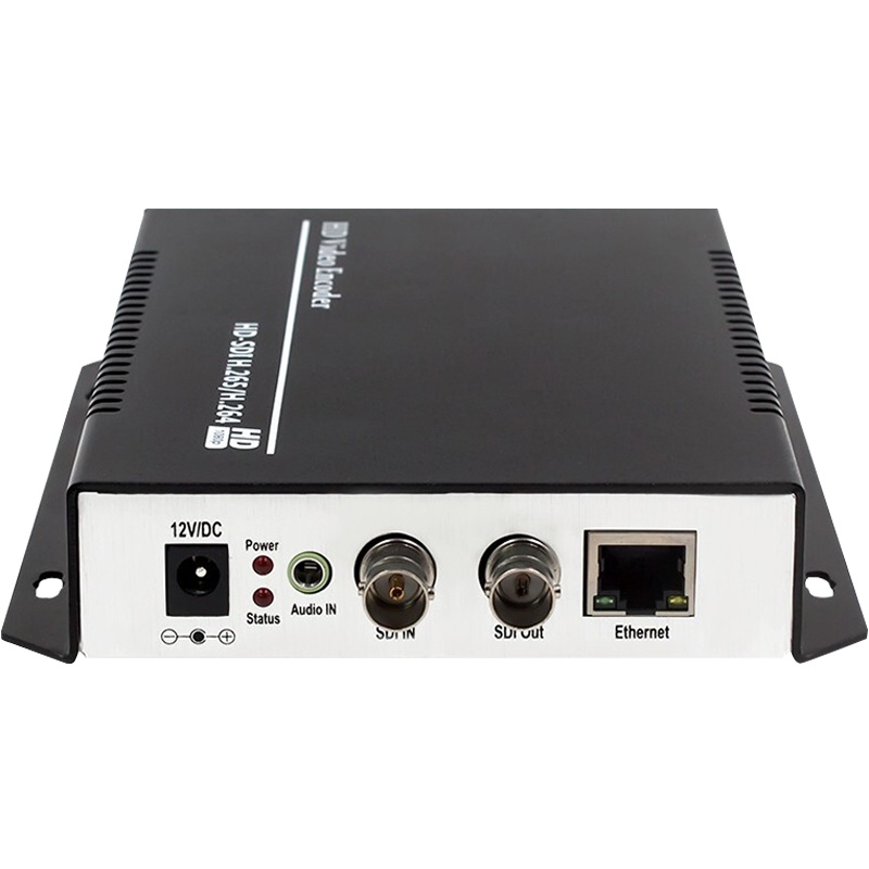 同三维T80001ES 高清直播编码器HDMI VGA SDI H.265 视频会议 推流盒RTMP NVR硬盘录像机
