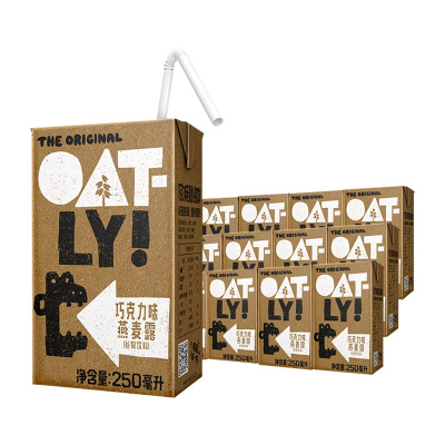 OATLY噢麦力 巧克力燕麦露250ml*18瓶 ins网红早餐随心组合