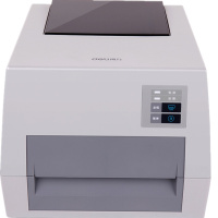 得力deli DL-820T 热敏热转印 标签机/条码打印机 不干胶二维码条码打印 服装吊牌快递单小票打印机 白色