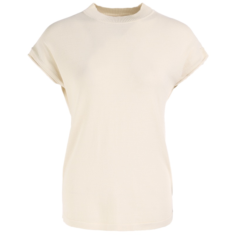 晩白 新品通勤时尚简约百搭纯色保暖针织衫套头马甲上衣女