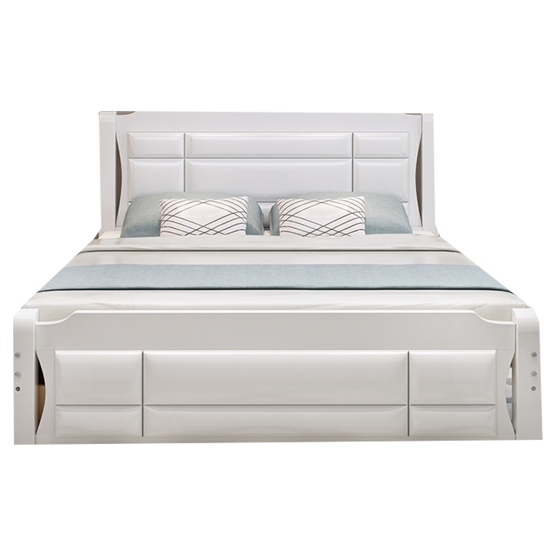 床1.8米现代简约迪玛森家用主卧大床1.5m双人床出租房单人床架1.2米