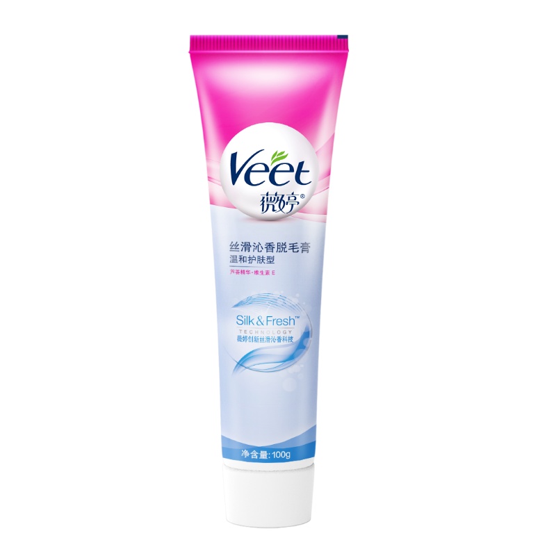 薇婷(VEET)丝滑沁香脱毛膏 温和护肤型 100克腋下男女士学生专用全身腿毛女非私处不永久神器