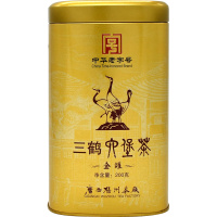[中华老字号]三鹤六堡茶 金罐200克散茶 广西梧州茶厂 广西特产 黑茶熟茶 单罐