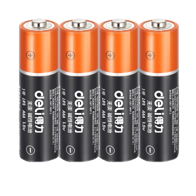 得力 DJL 18501大容量碱性电池电视遥控5号电池 6卡装