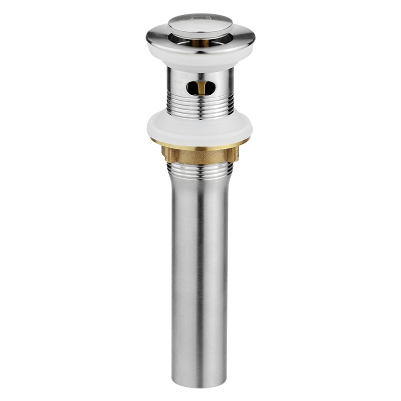 潜水艇面盆下水器防臭防虫洗脸盆弹跳密封去水器黄铜材质有溢水口CQ-4