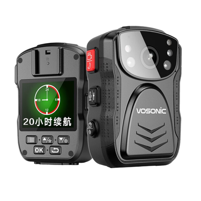 群华 VOSONIC D5执法记录仪录像机1296P高清夜视8小时超长不间断录像内置64G