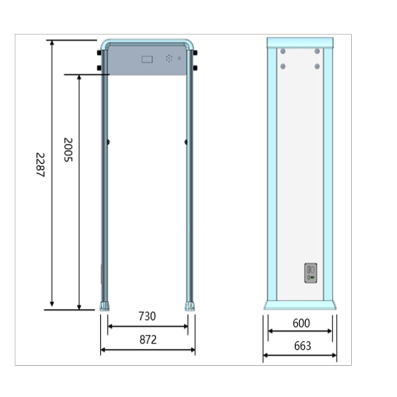 海康威视热成像无感测温人脸识别安检门