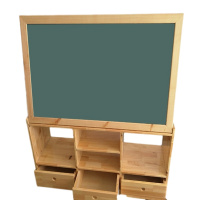 逐鹿中原黑板多功能木质柜储物柜置物架TY793书写展示柜