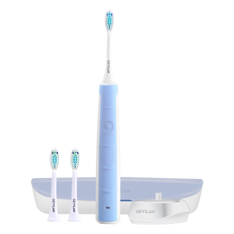 GEVILAN歌岚电动牙刷 成人声波清洁充电式 带旅行充电盒 GET021-BS蓝色