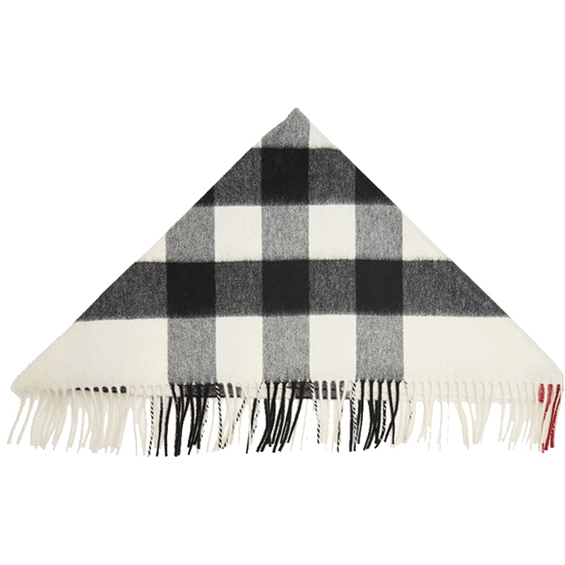 BURBERRY 博柏利 女士格纹山羊绒围巾 80155181