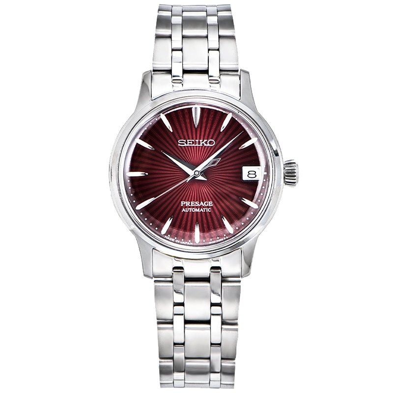 精工(SEIKO)手表 PRESAGE领航系列日本原装进口商务透底钢带自动/手动上链机械女表SRP853J1