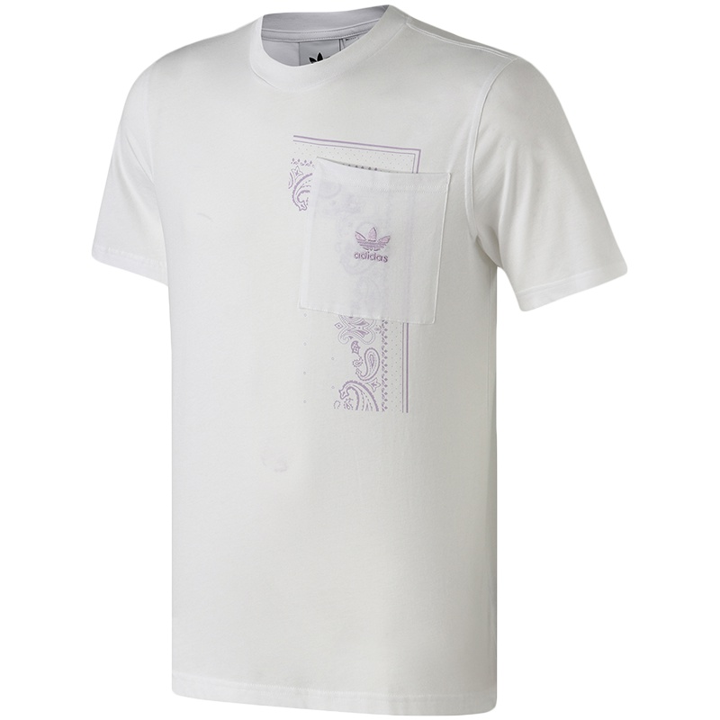 adidas阿迪达斯三叶草男装运动服LOGO圆领短袖T恤DX3657