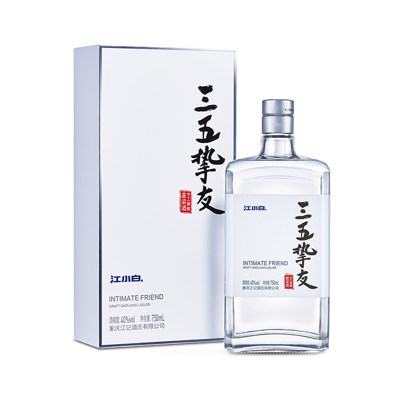 江小白(jiangxiaobai) 40度清香型 国产酒白酒 手工精酿 40度750ml裸瓶装