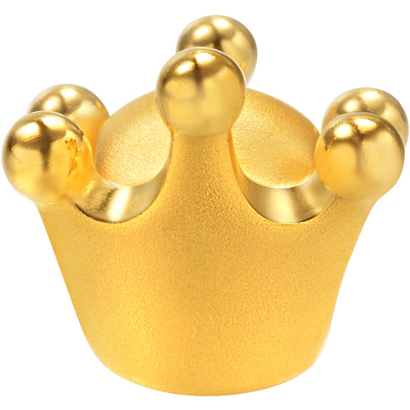 周生生(CHOWSANGSANG)黄金(足金)Charme串珠系列皇冠转运珠 83631C 定价