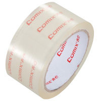 齐心JT4806透明胶带/宽胶带/封箱胶带打包胶带透明胶布 2卷 宽48mm*长54.9米/卷 高透明