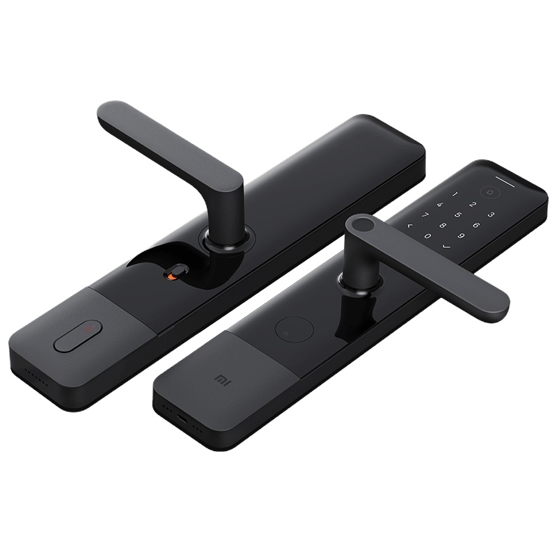 小米智能门锁 E 碳素黑 XMZNMS04LM C级锁芯支持多组密码 实时监测 一键布防 长续航