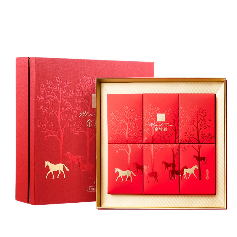 八马茶叶 金索红系列 金骏眉红茶 武夷山原产送礼红茶茶叶礼盒装192g