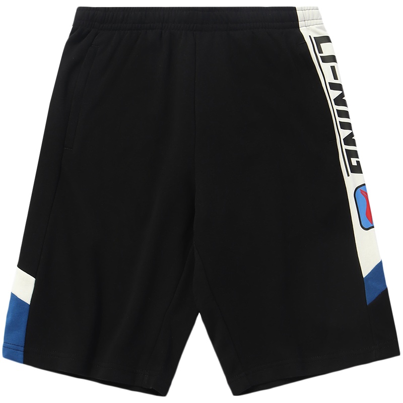 李宁运动时尚系列男子短卫裤AKSQ305-1