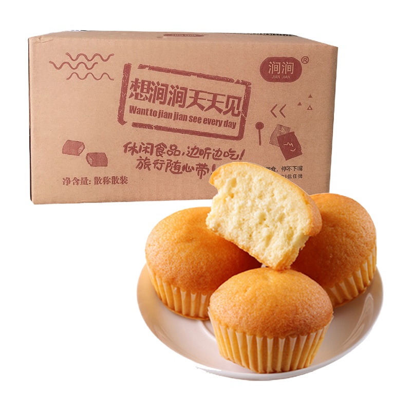 涧涧原味蛋糕400g营养早餐面包点心下午茶休闲零食