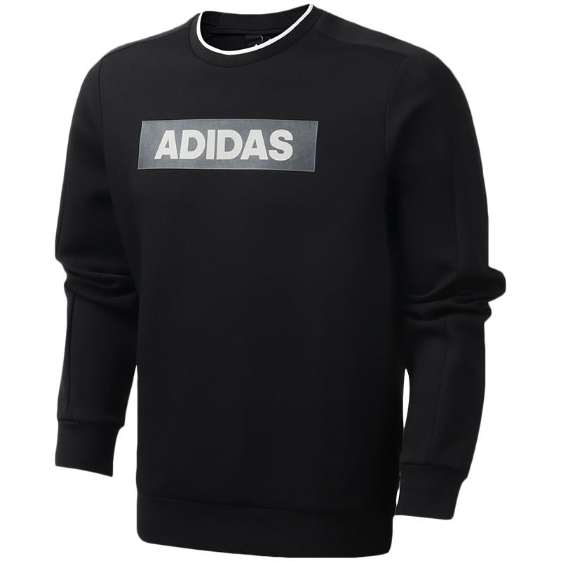 阿迪达斯男服卫衣圆领套头休闲运动服EH3785