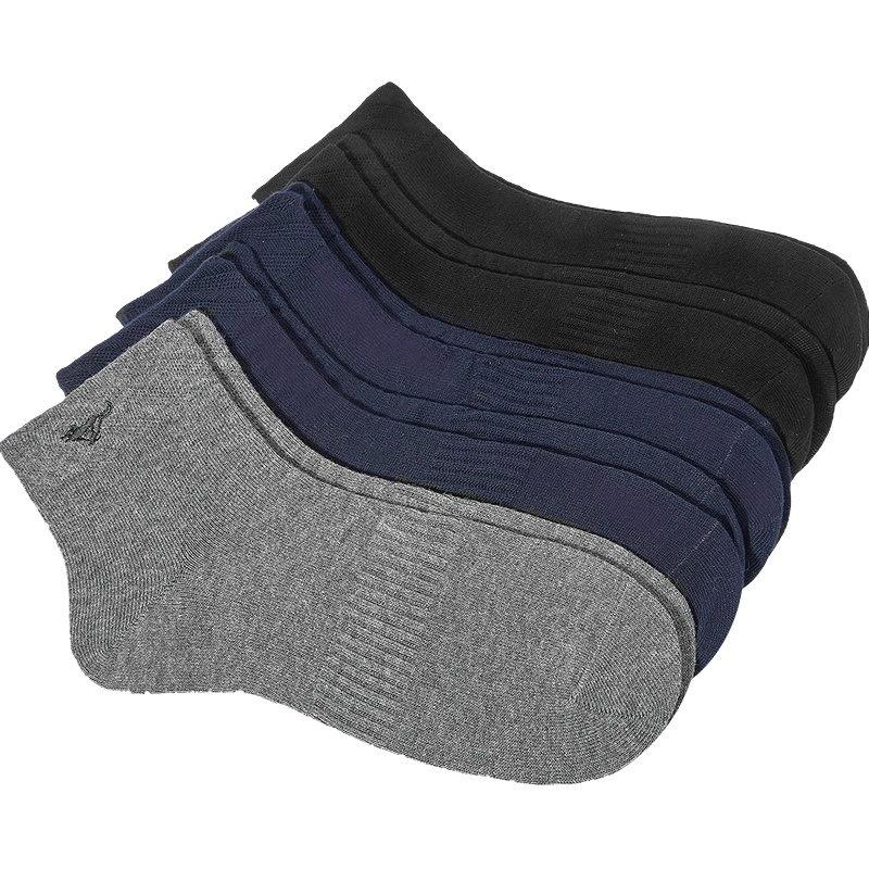 七匹狼 | [纯棉]5双装春夏季男式中筒纯棉厚款运动袜男士袜子男夏
