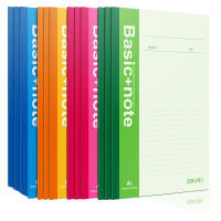 得力(deli)A5/30张无线装订软抄本笔记本子 办公文具记事本7650 12本 颜色随机