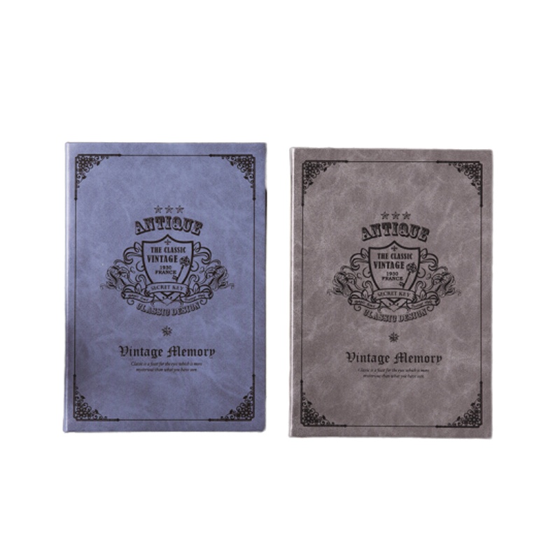 得力(deli)25K128张布朗爵士系列皮面本 文艺复古风记事本日记本