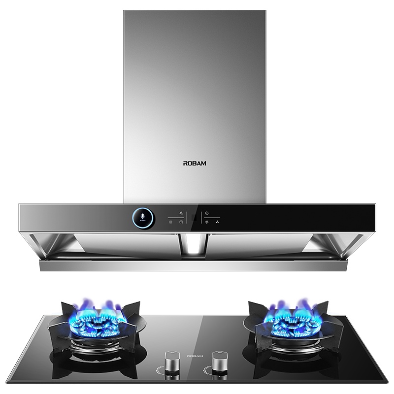 [创新变频技术]老板(ROBAM)变频烟灶套餐 欧式油烟机灶具套餐 厨电套装 23m³61X2S+57B0(液化气)
