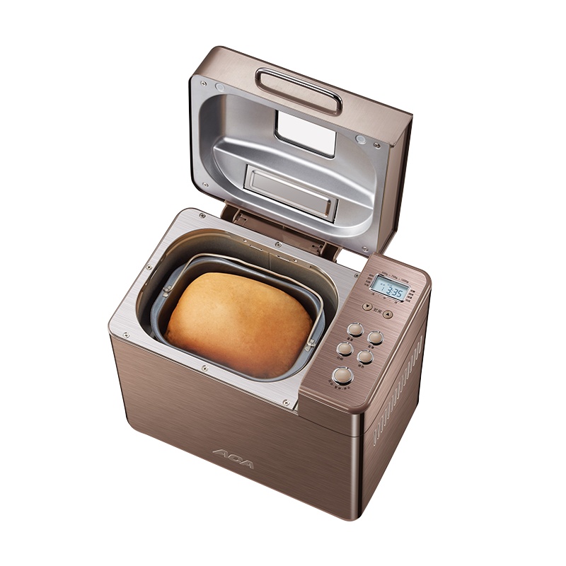 北美电器(ACA)面包机AB-C20D家用全自动和面多功能烘焙智能撒蛋糕小型发酵 咖啡金